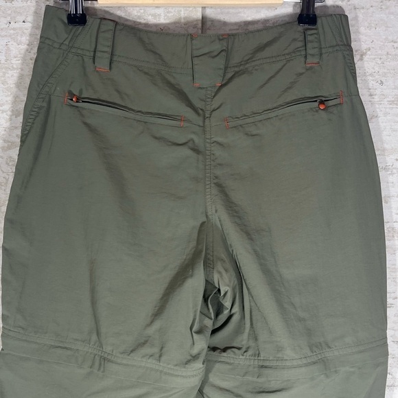 L.L. BEAN Women's Green Nylon Convertible Zip Pants/Shorts Size 10 Hiking Camp - Picture 5 of 9